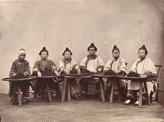 Tee pflücken, ca. 1869