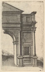 Hälfte eines Bogens [Porta Antonae] aus der Serie 