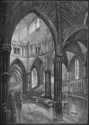Innenraum der Temple Church, London, 1905