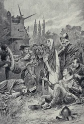 Sir Philip Sidney in der Schlacht von Zutphen