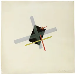 Collage mit schwarzem Zentrum, 1922