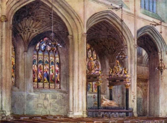 Bath Abbey, Grab von Bischof Montague
