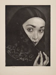 Dame mit einem Schal, veröffentlicht 1926