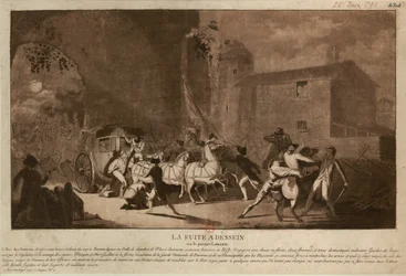 Die Flucht nach Varennes, 1791