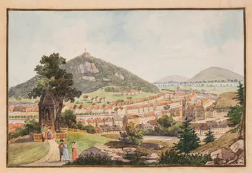 Ansicht von Karlsbad Karlovy Vary, ca. 1800