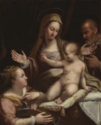 Die Heilige Familie mit der heiligen Katharina von Alexandrien, 1581