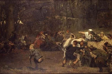 Gunthram Bose und seine Töchter, 572 n. Chr.