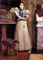 Porträt von Clothilde Enid, Tochter von Edward Onslow Ford
