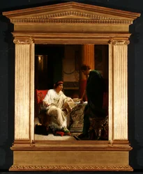 Vespasian hört von einem seiner Generäle von der Eroberung Jerusalems durch Titus, 1866