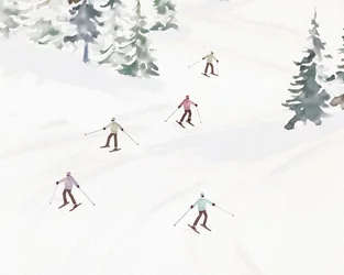 Skifahren in Tremblant, ca. 2023