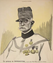 General Boisdeffre, ehemaliger Generalstabschef, Illustration aus 