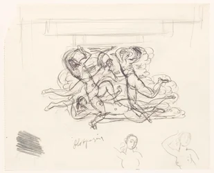 Nackte Frauen, schwimmend