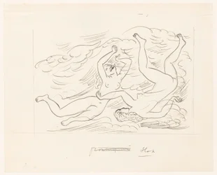 Zwei nackte Frauen, schwimmend