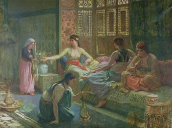 Inneres eines Harems, ca. 1865