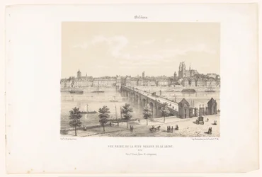 Blick auf Orléans vom linken Ufer der Loire