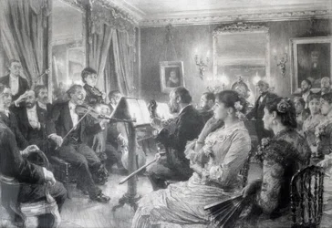 Das Quartett oder Der musikalische Abend im Haus von Amaury Duval, 1881