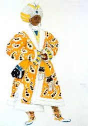 Ein junger Rajah, Ballettkostümentwurf, 1911