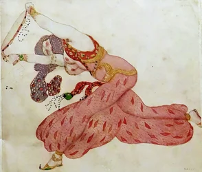 Almee. Kostümentwurf für das Ballett Scheherazade von N. Rimski-Korsakow, 1910
