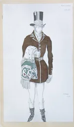 Kostümentwurf für das Ballett Les Papillons von Robert Schumann, 1912
