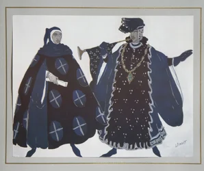 Kostümentwurf für das Stück Das Martyrium des Heiligen Sebastian von Gabriele D