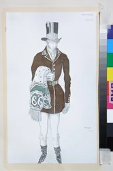 Kostüm für das Ballett Die Schmetterlinge von Robert Schumann