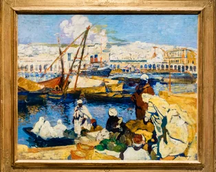 Einschiffung im Hafen von Algier