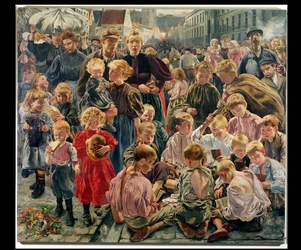 Die Zeitalter des Arbeiters (zentraler Teil eines Triptychons)