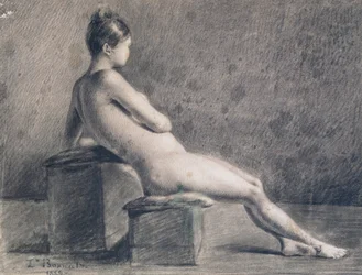 Modell im Profil, um 1853-1922