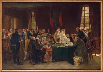 Die Hochzeit während des Ersten Kaiserreichs, von Dansaert, Leon Marie Constant