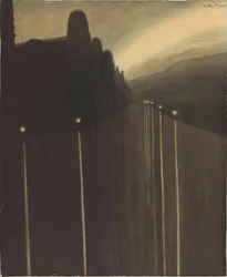 Deich bei Nacht, 1908