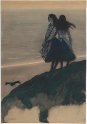 Mädchen auf einer Düne