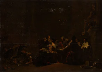 Pashur schlägt Jeremia im Tempel, um 1648