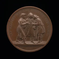 Wahlwerbung zentrale Szene aus einem Gemälde von William Hogarth