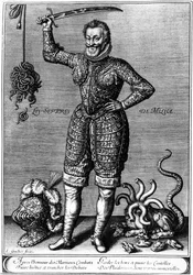 Allegorisches Porträt von Henri IV, erstes Viertel des 17. Jahrhunderts