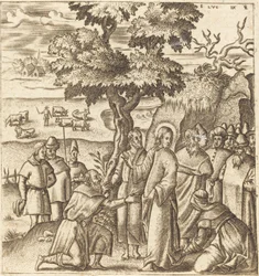 Christus heilt eine kranke Frau