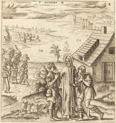 Christus heilt die zwei Blinden