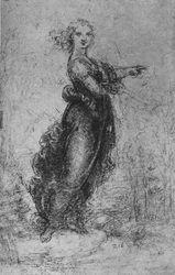 Eine junge Frau zeigt, ca. 1480, 1945