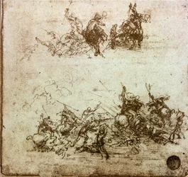 Schlacht der Reiter, Studie zur Schlacht von Anghiari