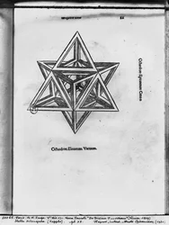 Stella octangula aus „De Divina Proportione“ von Luca Pacioli, veröffentlicht 1509 in Venedig
