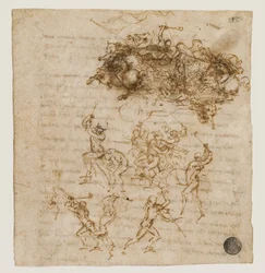 Studie für die Schlacht von Anghiari, ca. 1503-1504
