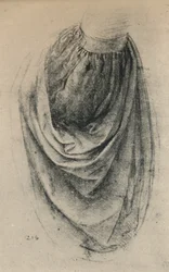 Studie eines Ärmels, um 1480, 1945