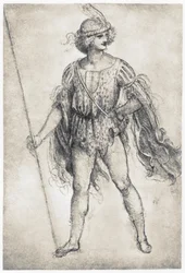 Jugend in einem Maskenkostüm, 1506-1507