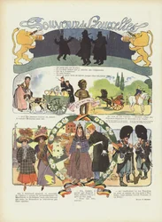 Erinnerung an Brüssel. Illustration für Le Rire