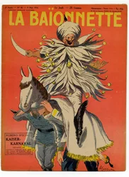 Titelblatt von „La Baionnette“, satirisch in Farben