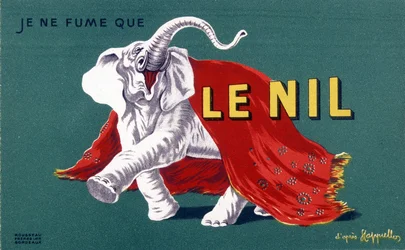 Ich rauche nur den Nil. Zigarettenwerbeplakat „Der Nil“ von Leonetto Cappiello (1875-1942). 20. Jahrhundert