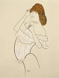 Sarah Bernhardt (1844-1923) in dem Stück La Dame Aux Camelias, basierend auf der Geschichte von Alexandre Dumas Fils