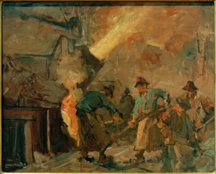 Beschickung einer Thomasbirne