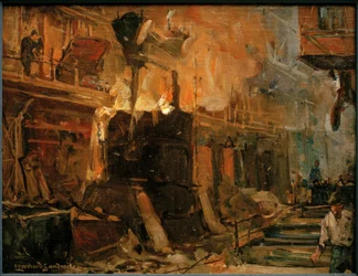 Leonhard Sandrock, Stahlgießerei