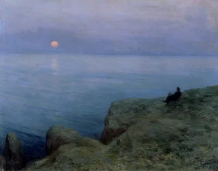 Alexander Puschkin (1799-1837) am Meeresufer, 1896