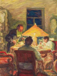 Leo Tolstoi mit seiner Familie